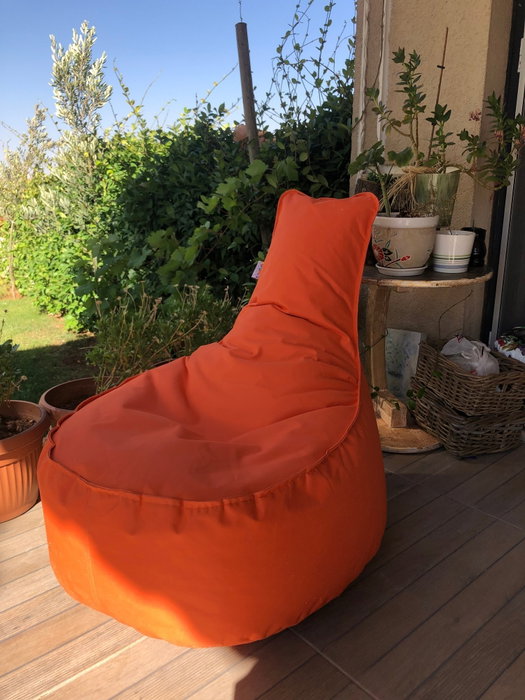 Atelier Del Sofa Puf Orange 60x70x30 cm Impertex Impermeable